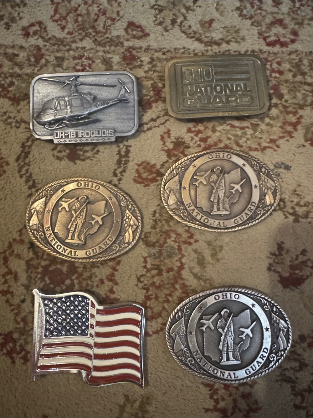 Ohio National Guard Commemorative Belt Buckle - Silver/Bronze